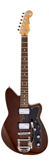 Full frontal of Reverend Limited Edition Jetstream HCB Violin Brown.