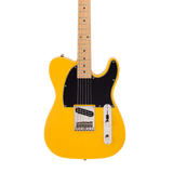 Front of Reverend Pete Anderson Eastsider E Satin Vintage Yellow RM.