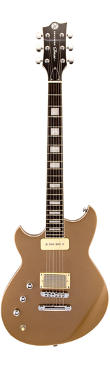 Full frontal of Reverend Sensei H90 Left Handed Metallic Bronze.