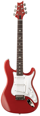 Full frontal of PRS Silver Sky Defender Limited Edition Portofino Red.
