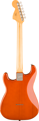 Back of Squier Classic Vibe '70s Stratocaster HT HSS Laurel Black Pickguard Mocha.
