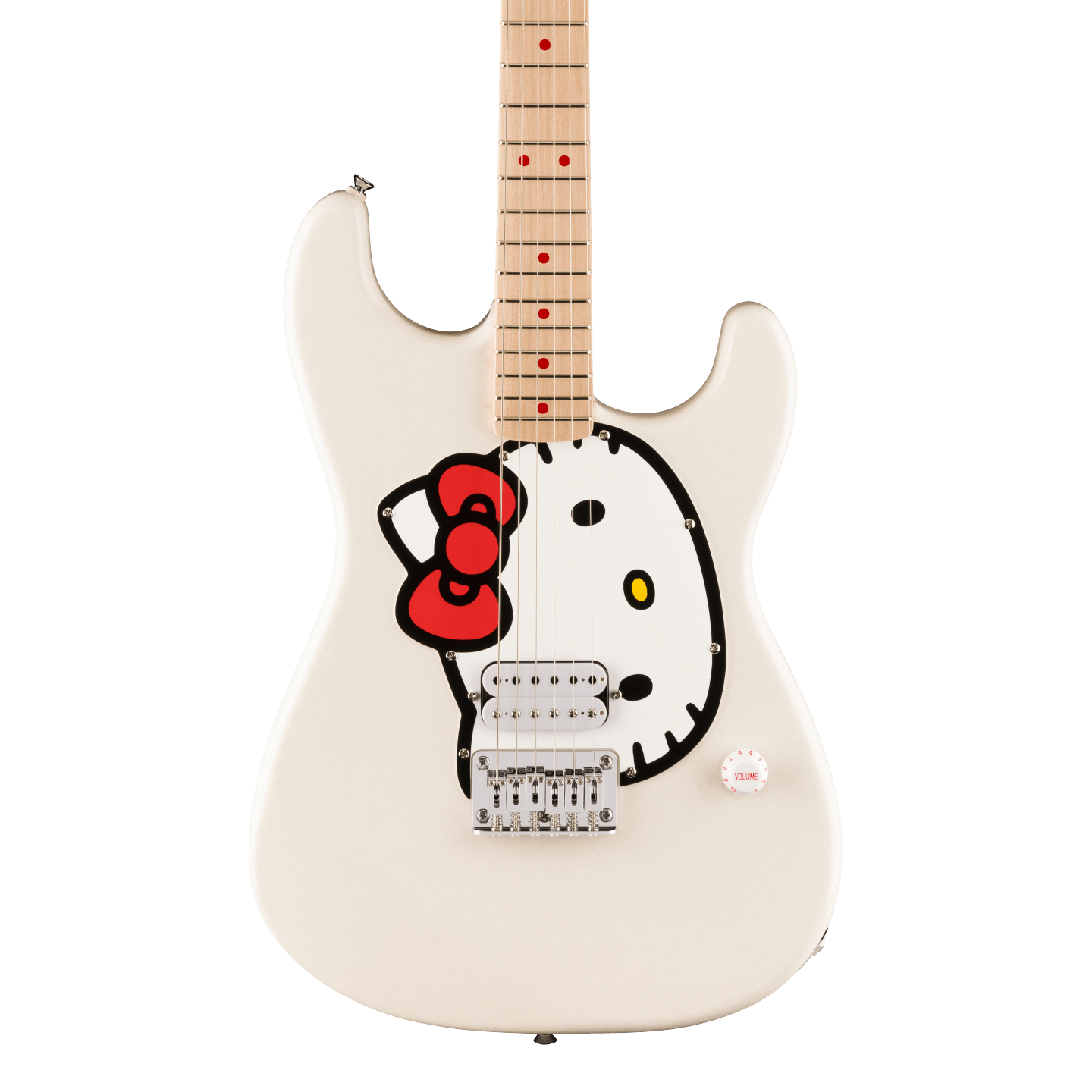 Squier Fender x Hello Kitty White Stratocaster w/bag – Tone