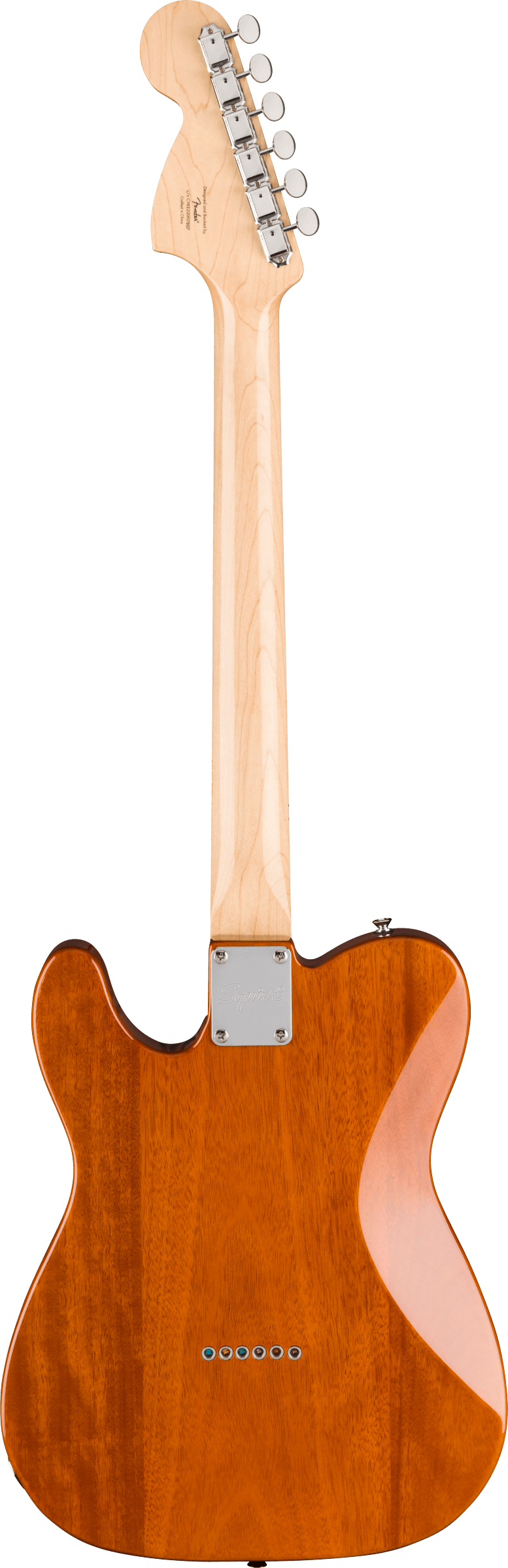 Back of Squier Paranormal ESQUIRE DLX MN BPG MOC.