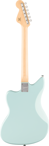 Back of Squier Paranormal Electric VI Laurel Daphne Blue.