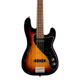 Front of Squier Paranormal Precision Bass Thinline SJ Laurel 3-Color Sunburst.