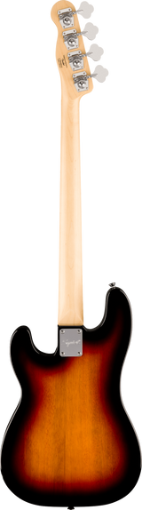 Back of Squier Paranormal Precision Bass Thinline SJ Laurel 3-Color Sunburst.