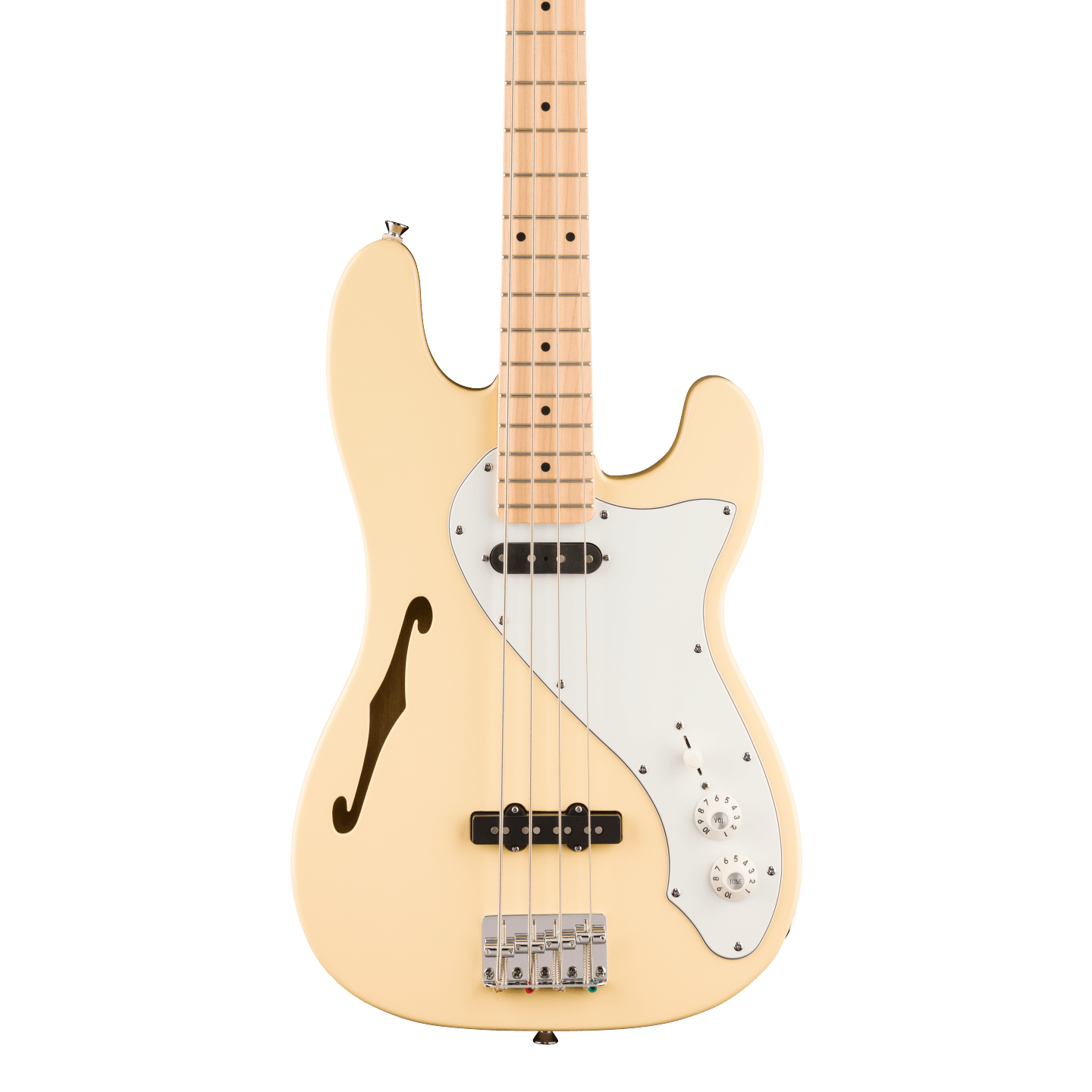 Squier Paranormal Precision Bass Thinline SJ Maple Vintage White