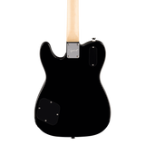 Back of body of Squier Paranormal Troublemaker Telecaster Deluxe Bigsby Laurel Black.