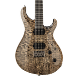 Front of PRS Tekton Black Tourmaline against a white background.