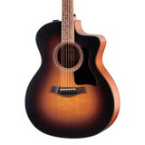 Front of Taylor 114ce Special Edition Dark Tobacco Burst.