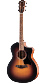 Full frontal of Taylor 114ce Special Edition Dark Tobacco Burst.