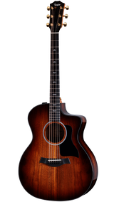 Full frontal of Taylor 224ce-K DLX Shaded Edge Burst.