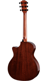 Back of Taylor 324ce Next Generation Tropical Mahogany Top Shaded Edgeburst.