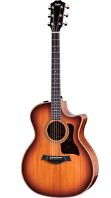 Full frontal of Taylor 324ce Studio Shaded Edge Burst Mahogany/ Sapele.