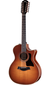 Full frontal of Taylor 354ce Studio 12 String Special Edition Honeyburst.