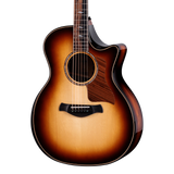 Front of Taylor Builder's Edition 814ce Next Generation Honduran RW Adirondack Shaded Edgeburst.