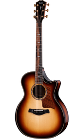 Full frontal of Taylor Builder's Edition 814ce Next Generation Honduran RW Adirondack Shaded Edgeburst.