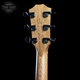 Back of Taylor Custom TSG Anniversary Dread Adirondack East Indian Rosewood Deep Body 1207225039 headstock.