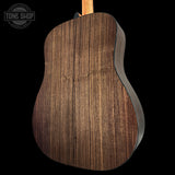 Back right angle of Taylor Custom TSG Anniversary Dread Adirondack East Indian Rosewood Deep Body 1207225039.