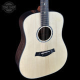 Front left angle of Taylor Custom TSG Anniversary Dread Adirondack East Indian Rosewood Deep Body 1207225039.