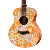 Front of Taylor GS Mini-e Special Edition Floral Blue.