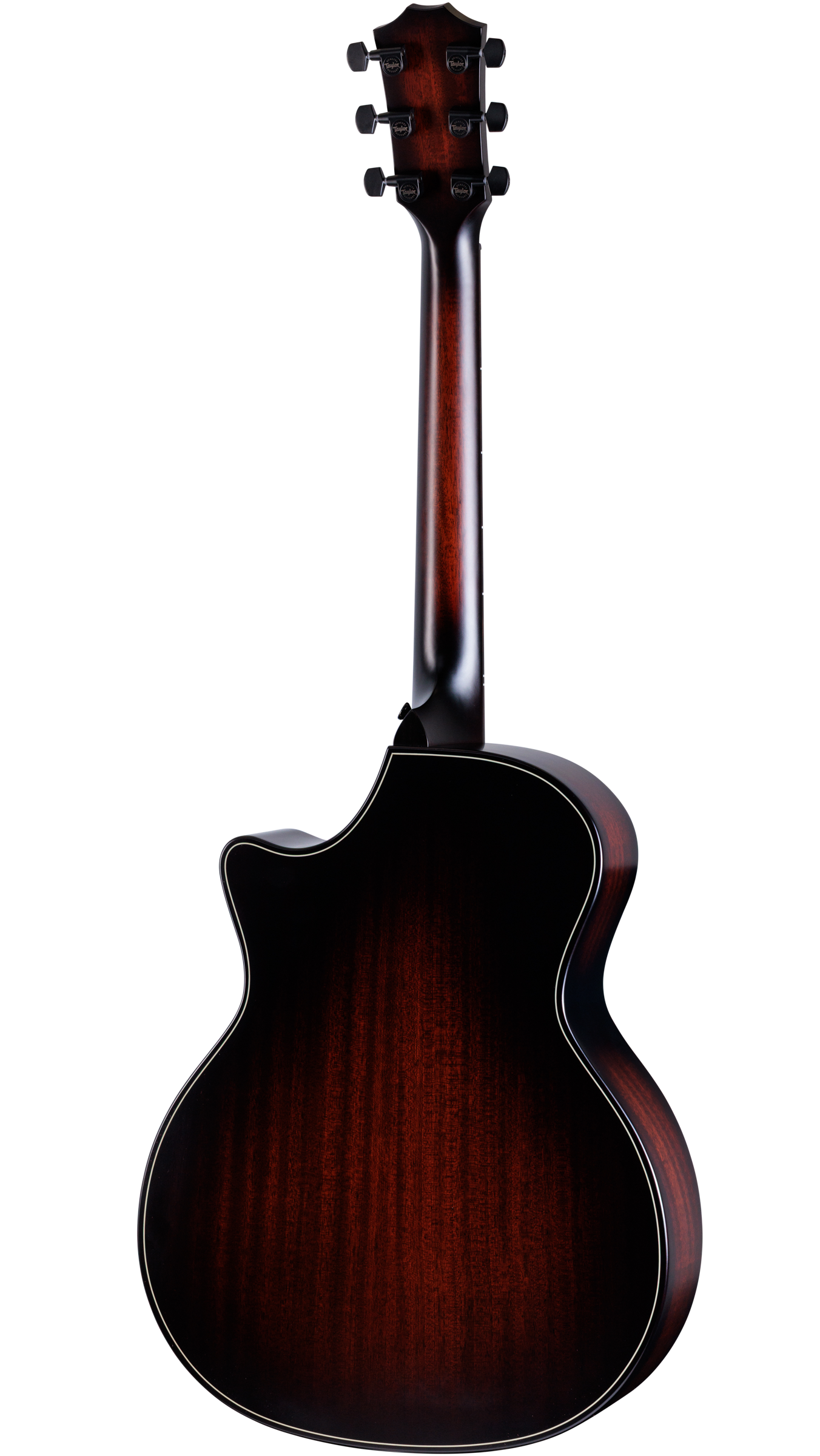Back of Taylor Next Generation Builder's Edition 324ce Tobacco Kona Burst.