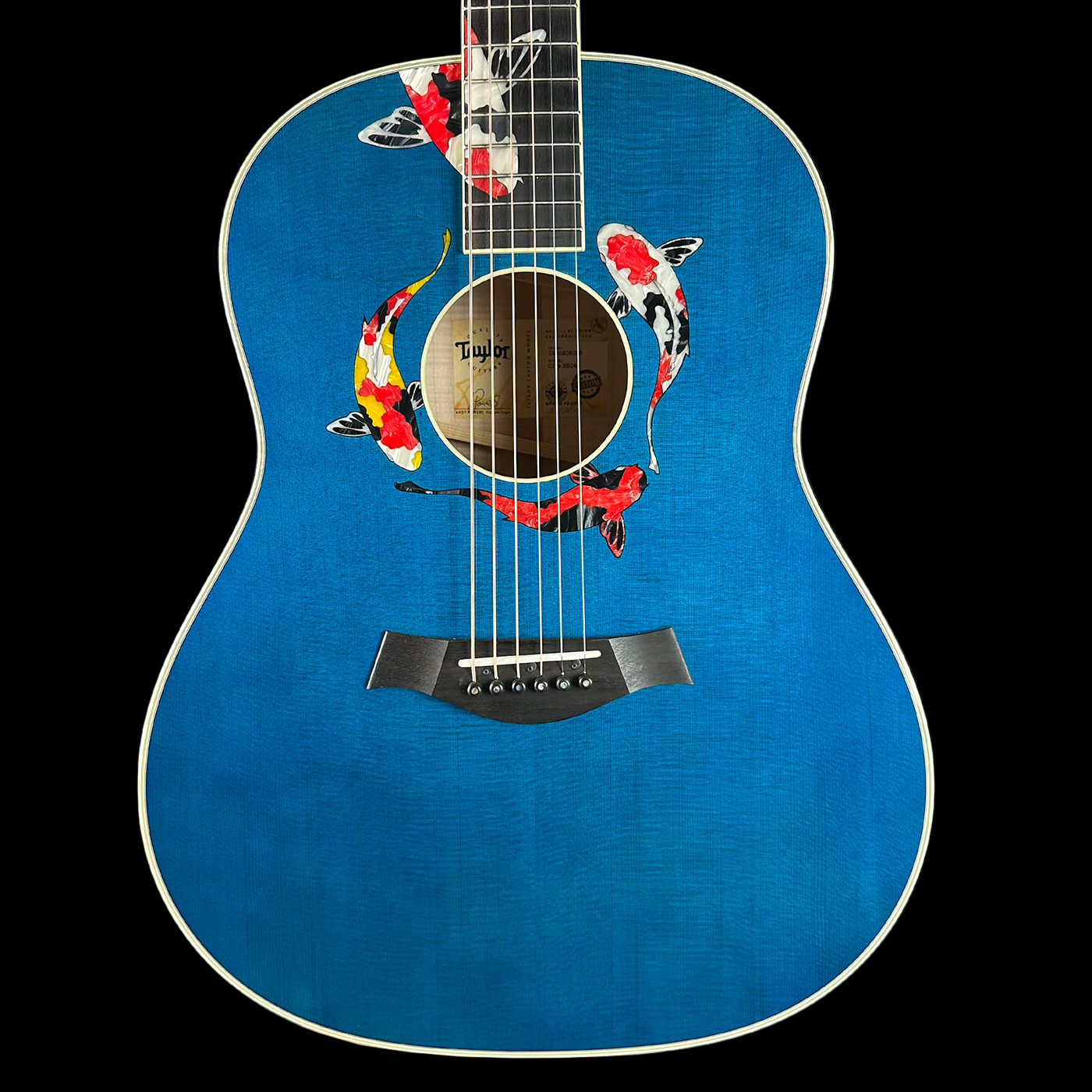 Taylor 2025 Namm Custom #41 Grand Pacific Aquamarine Koi Motif w