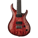 Front of body of PRS Tekton SVN 7 String Fuchsia Aura