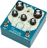 Front right angle of Earthquaker Devices Towers Soundscape Generator Stereo Reverberant Filter.