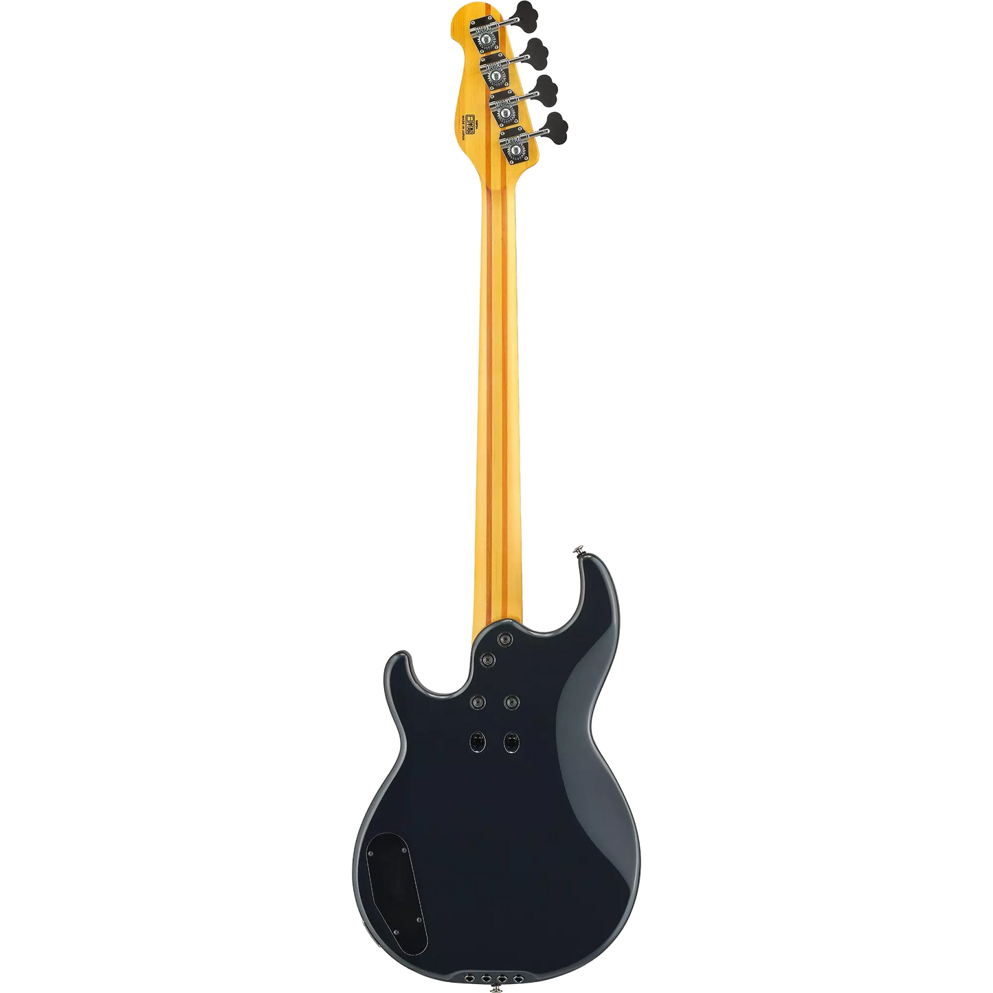 Back of Yamaha BBP34 Midnight Blue MIJ 4-String Bass.