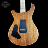 Back of PRS Wood Library Custom 24 Quilt 10 Top Natural.