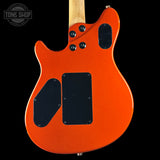 Back of EVH Custom Shop Wolfgang 2H Black Metallic/Candy Tangerine.