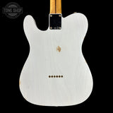 Back of Fender Custom Shop 1951 Nocaster Relic White Blonde.