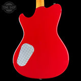 Back of Powers Electric A-Type Select Washed Cherry / Garnet Red.
