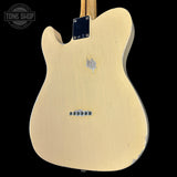 Back angle of Fender Custom Shop 1951 Nocaster Relic Nocaster Blonde.