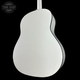 Back angle of Taylor 2025 Namm Custom #5 Grand Pacific Pearl White.