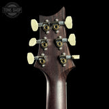 Guitar headstock with tuning pegs on a black background, featuring 'Tone Shop' logo.
