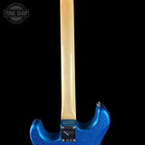 Back of neck of Fender Custom Shop 1969 Stratocaster Journeyman Relic Blue Sparkle.