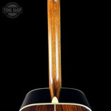 Back of neck of Martin Custom Shop Dread 41 Style Torch Adirondack/Cocobolo.