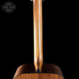 Back of neck of Martin Custom Shop 000 14-Fret Jaguar Claw Mahogany Sunburst.