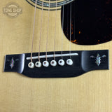 Bridge on Martin Custom Shop OM 42 Style Adirondack/Wild Grain East Indian Rosewood.