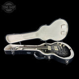 Collings CL City Limits DLX Quilt Top Acid Wash Charcoal Burst in case.