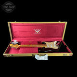 Fender Custom Shop Limited Edition Roasted '54 Strat Journeyman Relic Aged Black in case.