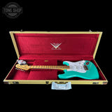 Fender Custom Shop 70th Anniversary 1954 Stratocaster Journeyman Relic Seafoam Green in case.