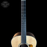 Fretboard of Collings CJ Old Growth Sitka Baked Bubble Maple.