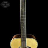Fretboard of Martin Custom Shop OM 41 Style Adirondack / Sinker Mahogany.