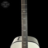 Fretboard of Taylor 2025 Namm Custom #5 Grand Pacific Pearl White.