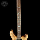Fretboard of PRS Wood Library Custom 24 Quilt 10 Top Natural.