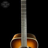 Fretboard of Martin Custom Shop Dread 28 Style 1933 Ambertone Adirondack / Guatemalan Rosewood.