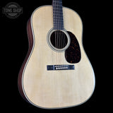 Front angle of Martin Custom Shop Dread 12-Fret Wild Grain East Indian Rosewood.